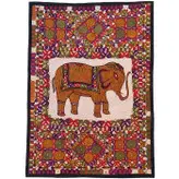 رومیزی سوزن دوزی ابریشم دیوار کوب کد GHAAB8