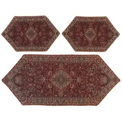 ست 3 تکه رومیزی ترمه ابریشم کد TRSETE30