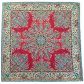 رومیزی مربع ترمه ابریشم کد TRM167