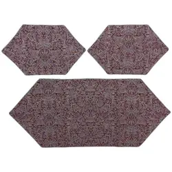 ست 3 تکه رومیزی ترمه ابریشم کد TRSETE61