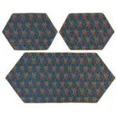 ست 3 تکه رومیزی ترمه ابریشم کد TRSETE38