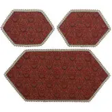 ست 3 تکه رومیزی ترمه ابریشم کد TRSETE54