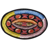رومیزی عسلی سوزن دوزی ممقان کد MAMA4