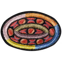 رومیزی عسلی سوزن دوزی ممقان کد MAMA12