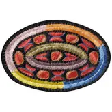 رومیزی عسلی سوزن دوزی ممقان کد MAMA12
