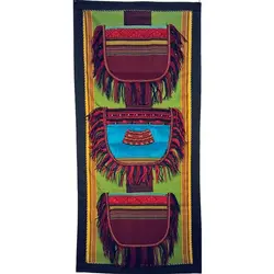 جاجورابی ابریشم ترکمن دیوار کوب کد MAKHRAN7