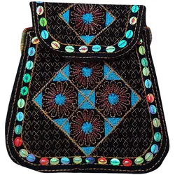 کیف گردنی کوچک سوزن دوزی کد SOOZ70