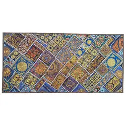 رومیزی مستطیل بزرگ سوزن دوزی گلابتون کد MOSBO13 نفیس آستردار