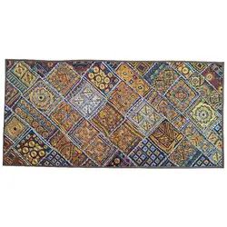 رومیزی مستطیل بزرگ سوزن دوزی گلابتون کد MOSBO14 نفیس آستردار