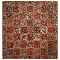 رومیزی مربع ترمه ابریشم کد TRM12