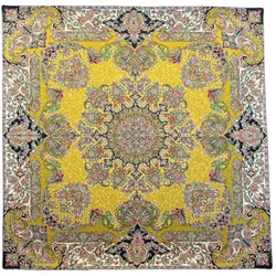 رومیزی مربع ترمه ابریشم کد TRM151