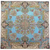 رومیزی مربع ترمه ابریشم کد TRM150