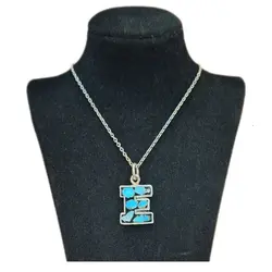 گردنبند نقره زنانه فیروزه کوب کد ZIF۱۳۴ عیار نقره 925 تراشه سنگ فیروزه نیشابور طول زنجیر نقره 55 سانتیمتر وزن زنجیر نقره 2.40 گرم