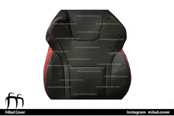 روکش صندلی فردا موتور T5 چرم مشکی زرشکی فابریک