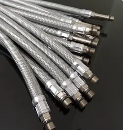شلنگ تک پایه 40 سانتیمتر 1/2×m10 استیل (20عددی)