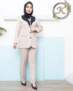 مانتو فرم اداری مدل رکسانا پارچه ویگاس ترک کد 1013