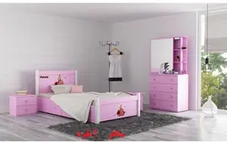 تخت خواب یک نفره دخترانه مدل ساغر