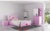 تخت خواب یک نفره دخترانه مدل ساغر