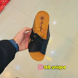 صندل دمپایی طبی مردانه با پد خارپاشنه - کالای طب یونیک
