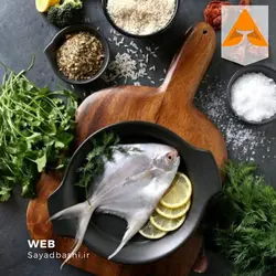 ماهی حلوا سفید متوسط 180 تا 250 گرم - ماهی و میگو تازه صیادباشی