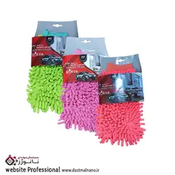 دستکش ماکارونی دورو 12 عددی فلوور - رز دستمال