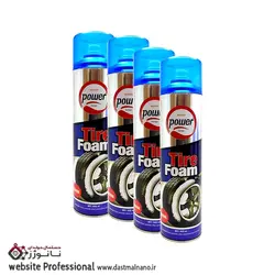 اسپری لاستیک کف پاور با حجم 650ml - رز دستمال