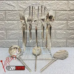 قاشق چنگال شش نفره رومیزی اس جی