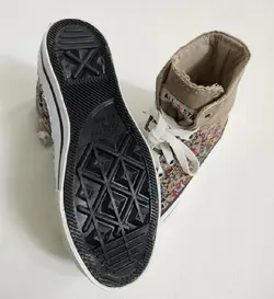 کفش الستار ساق بلند گل ریز دور دوخت کد1309