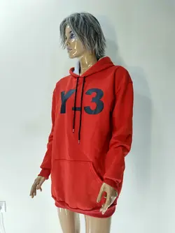 هودی زنانه و مردانه پارچه  دورس سه نخ داخل کرک طرح y_3  کد1436