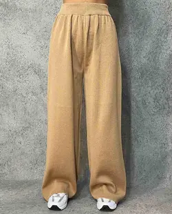 شلوار بافت بگ ساده کمر کش کد1767