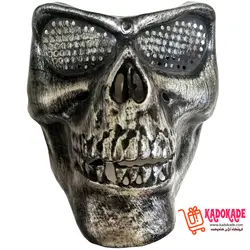 ماسک نقابی ترسناک مدل جمجمه طوسی