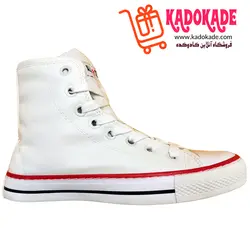 کفش آل استار مدل چرم سفید ردلاین