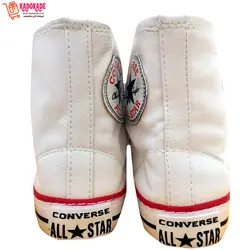 کفش آل استار مدل چرم سفید ردلاین