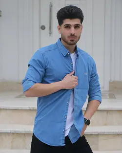 پیراهن جین آبی روشن PRADA کد 4743 - فروشگاه پوشاک M2Mode