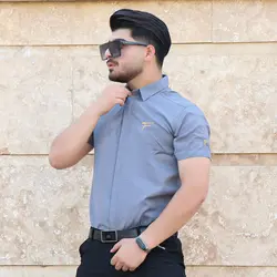 پیراهن مردانه آستین کوتاه FENDI نوک مدادی کد 3080 - فروشگاه پوشاک M2Mode