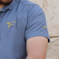 پیراهن مردانه آستین کوتاه FENDI نوک مدادی کد 3080 - فروشگاه پوشاک M2Mode