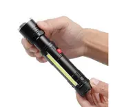 چراغ قوه یو وی(UV) دوحالته مگنتی یو وی 365 ، نور سفید قوی مدل UV-26 / LED COB WORKING LAMP