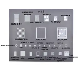 شابلون سه بعدی A13 مخصوص تعمیر برد گوشی آیفون ۱۱ / ۱۱ پرو / ۱۱پرو مکس