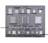 شابلون سه بعدی A13 مخصوص تعمیر برد گوشی آیفون ۱۱ / ۱۱ پرو / ۱۱پرو مکس