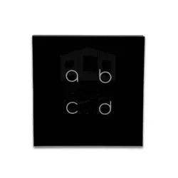 کلید هوشمند لمسی چهار پل – هوشمند سازی ساختمان آکو