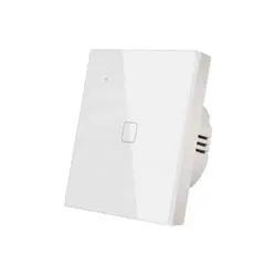 کلید هوشمند لمسی تک پل – هوشمند سازی ساختمان آکو