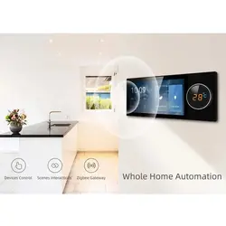 تاچ پنل ترموستات هاب زیگبی 7 اینچ – هوشمند سازی ساختمان آکو