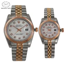ساعت ست رولکس مردانه و زنانه ROLEX تقویم دار موتور سوئیس 01
