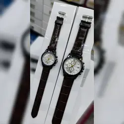 ست ساعت مچی عقربه ای زنانه و مردانه مدل تک موتوره تقویم دار