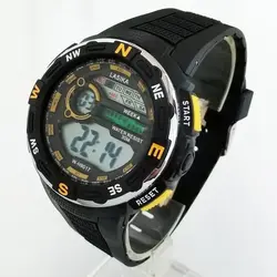 ساعت اسپرت دیجیتال پسرانه ضدآب سبک جی شاک چراغدار کرنومتر آلارم زنگ هشدار چراغ دار ارسال رایگان تاریخ شمار Sport تولد