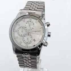 رومانسون مردانه ضدآب تاریخ شمار ارسال رایگان ساعت نقره ای حراج ساعت فروش ویژه ROMANSON سه موتور کرنوگراف حراج آنلاین