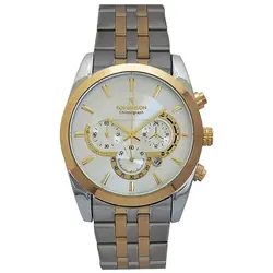 رومانسون مردانه ساعت بندفلزی مردانه ضدآب تاریخ شمار شیک و خاص لاکچری حراجی ساعت