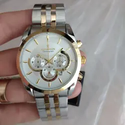 رومانسون مردانه ساعت بندفلزی مردانه ضدآب تاریخ شمار شیک و خاص لاکچری حراجی ساعت