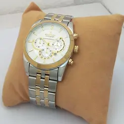 رومانسون مردانه ساعت بندفلزی مردانه ضدآب تاریخ شمار شیک و خاص لاکچری حراجی ساعت