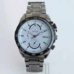 ساعت بندفلزی مردانه CASIO CURREN طرح سه موتور تک موتور فعال تاریخ شمار ارسال رایگان کادوتولد خاص و شیک